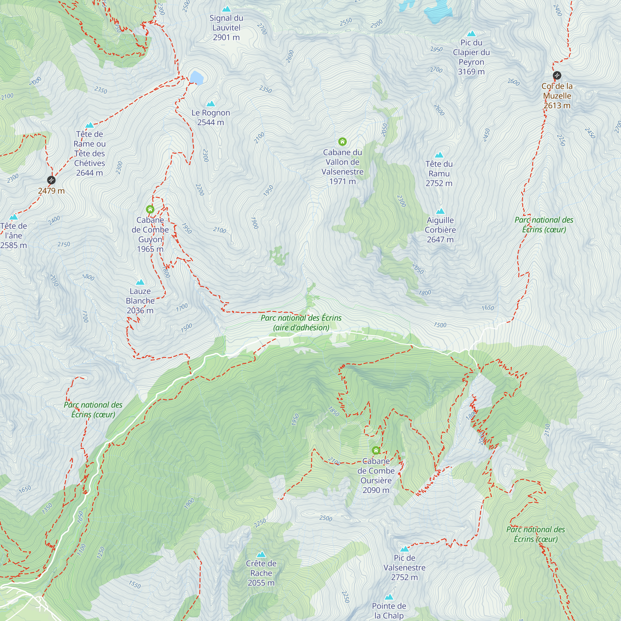 Gîte d'étape le Béranger map