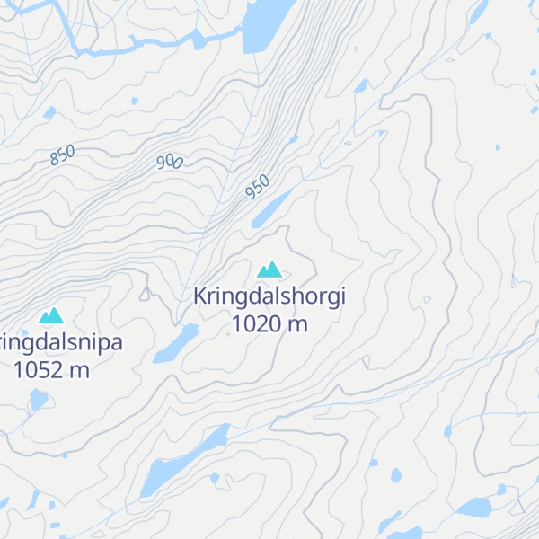 Map of Kringdalshorgi