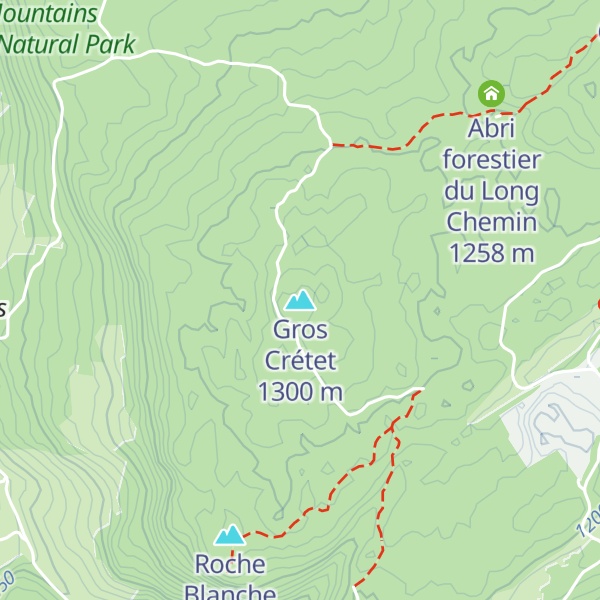 Map of Gros Crétet