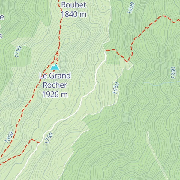 Map of Chalet communal des Violettes