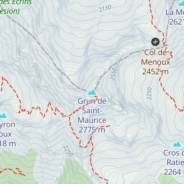 Map of Grun de Saint-Maurice