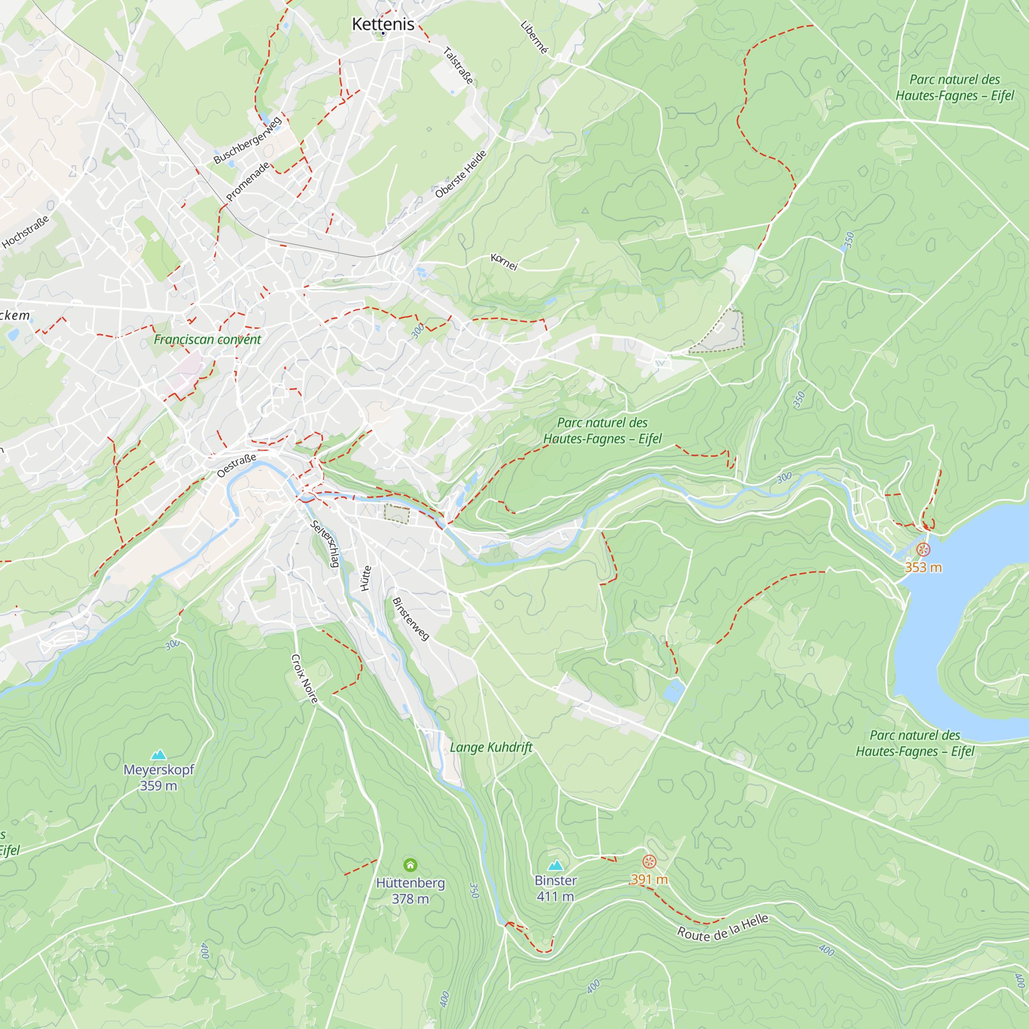 Blockhütte map