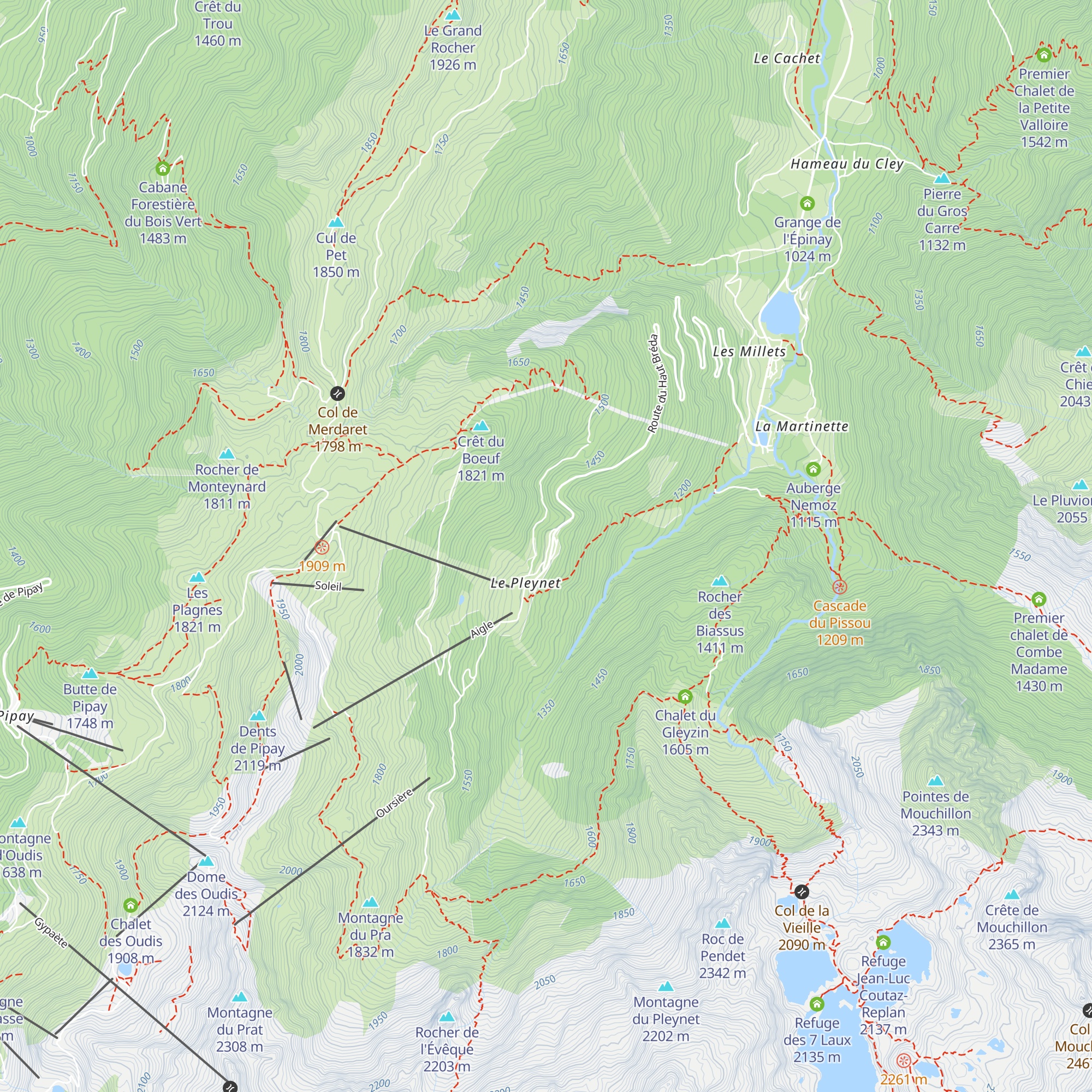 Névé map