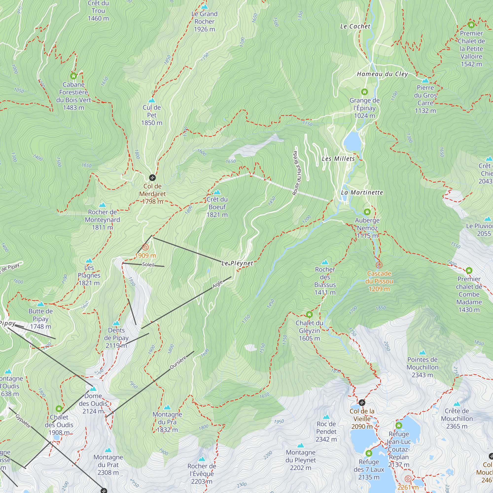 Névé map