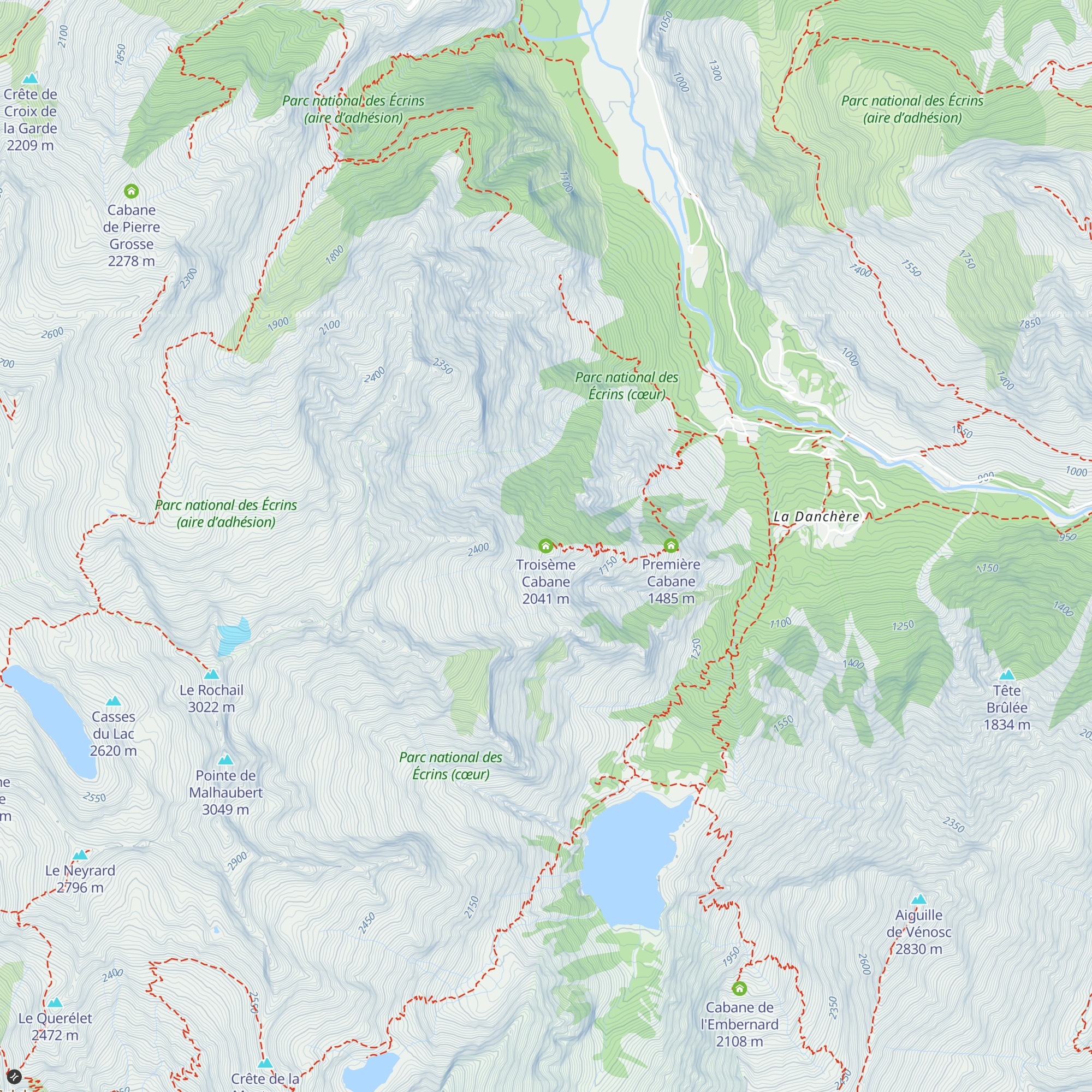 Troisème Cabane map