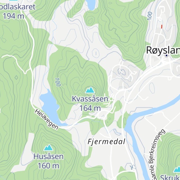 Map of Kvassåsen