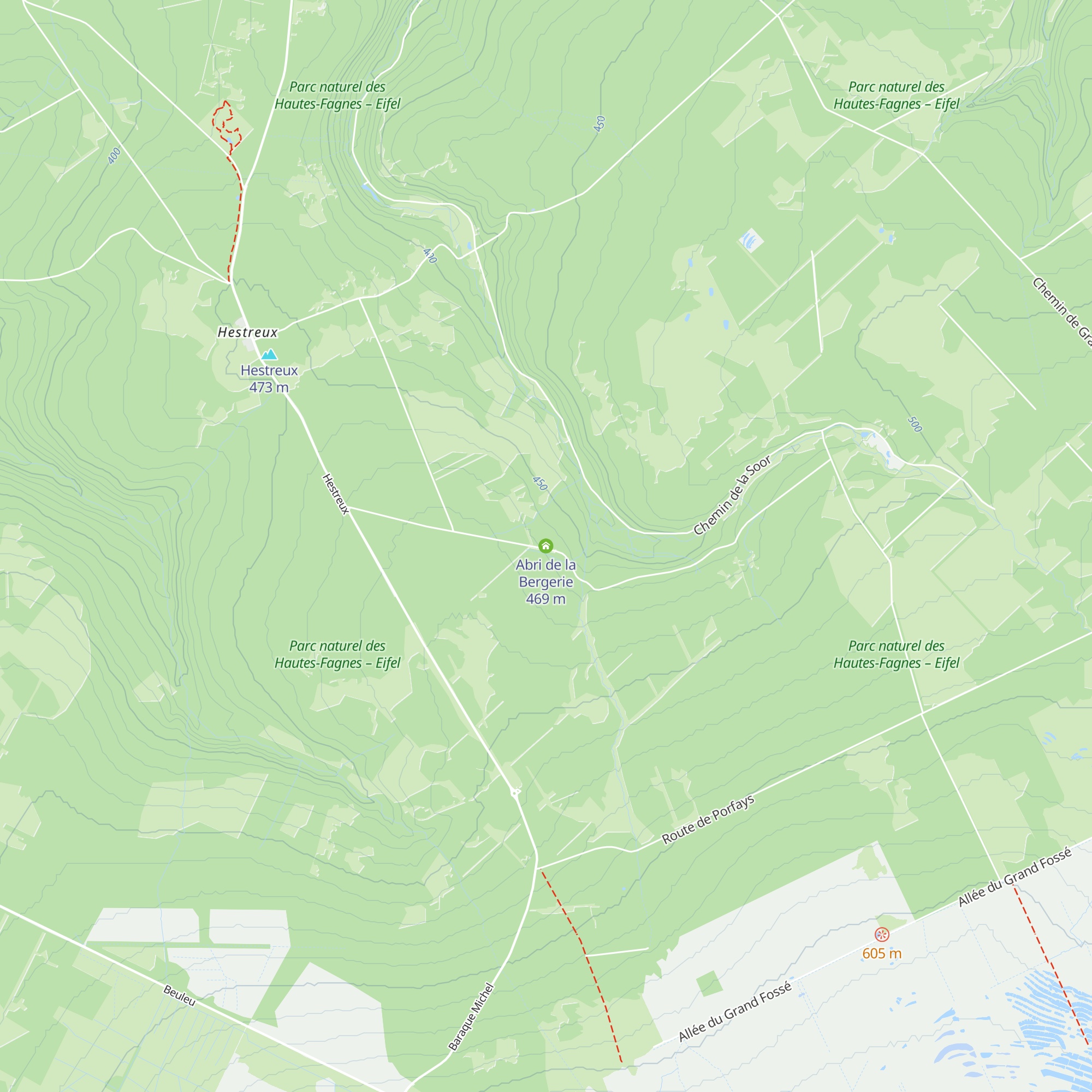 Abri de la Bergerie map
