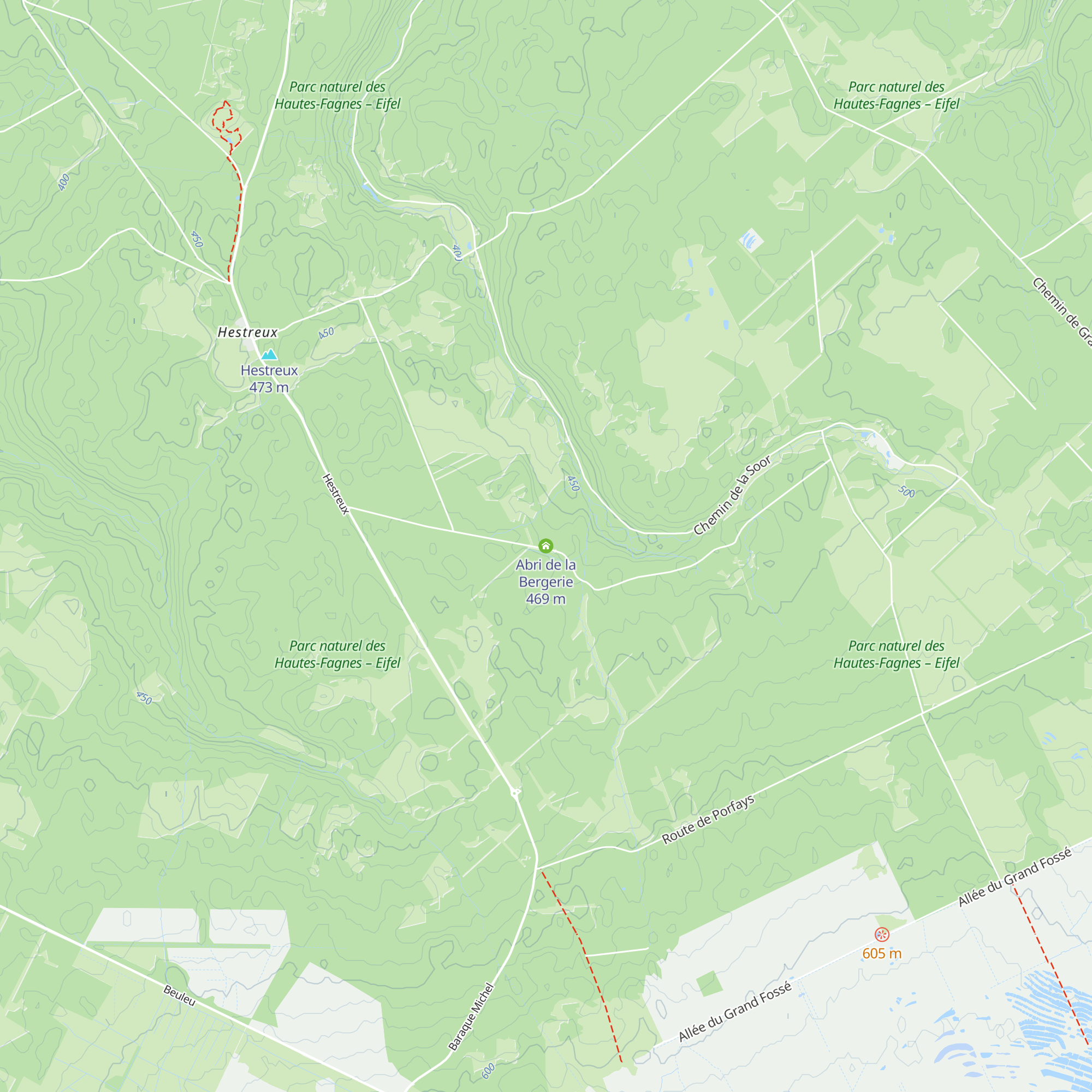 Abri de la Bergerie map