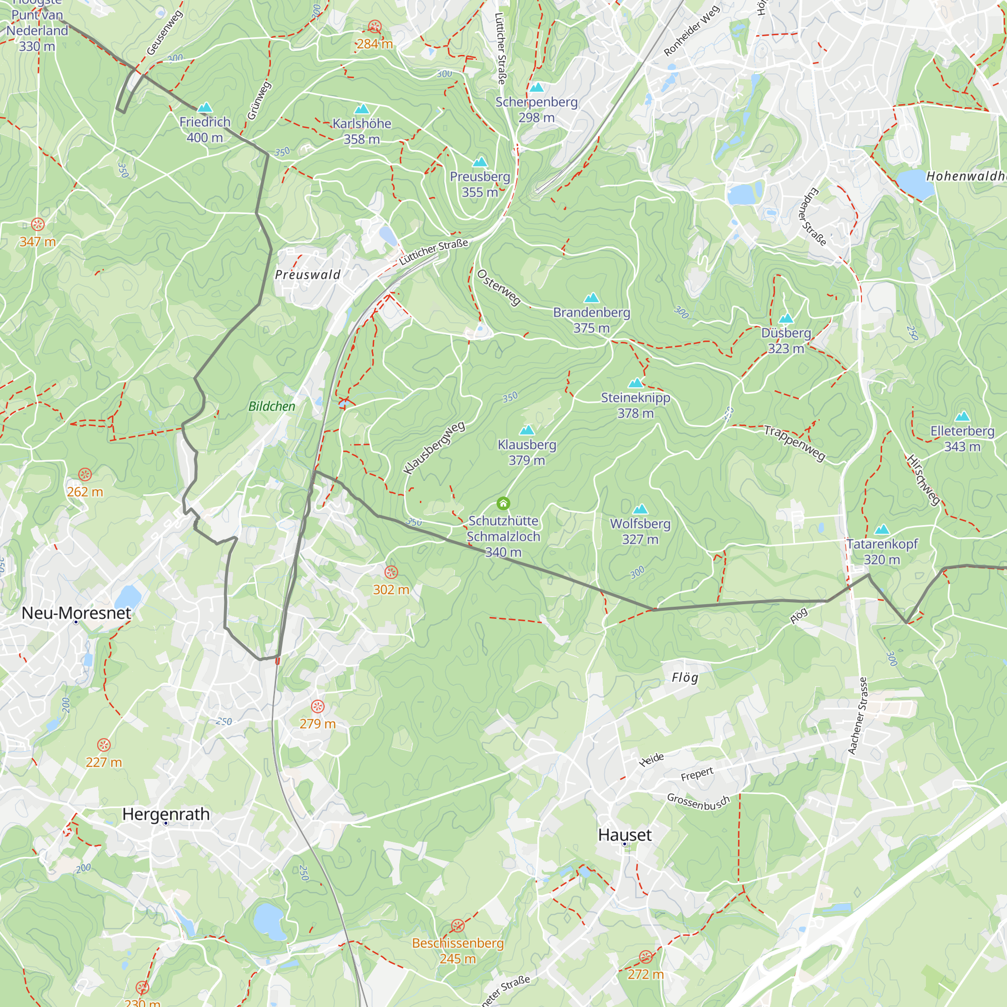 Schutzhütte Schmalzloch map