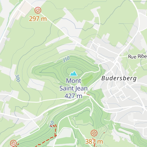 Map of Mont Saint Jean