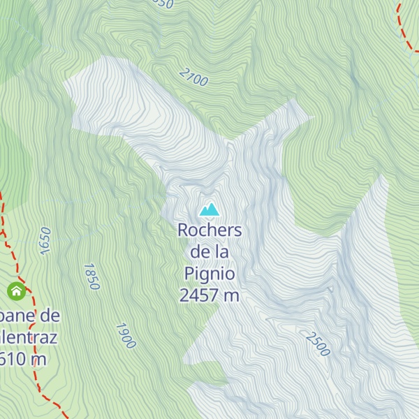 Map of Rochers de la Pignio