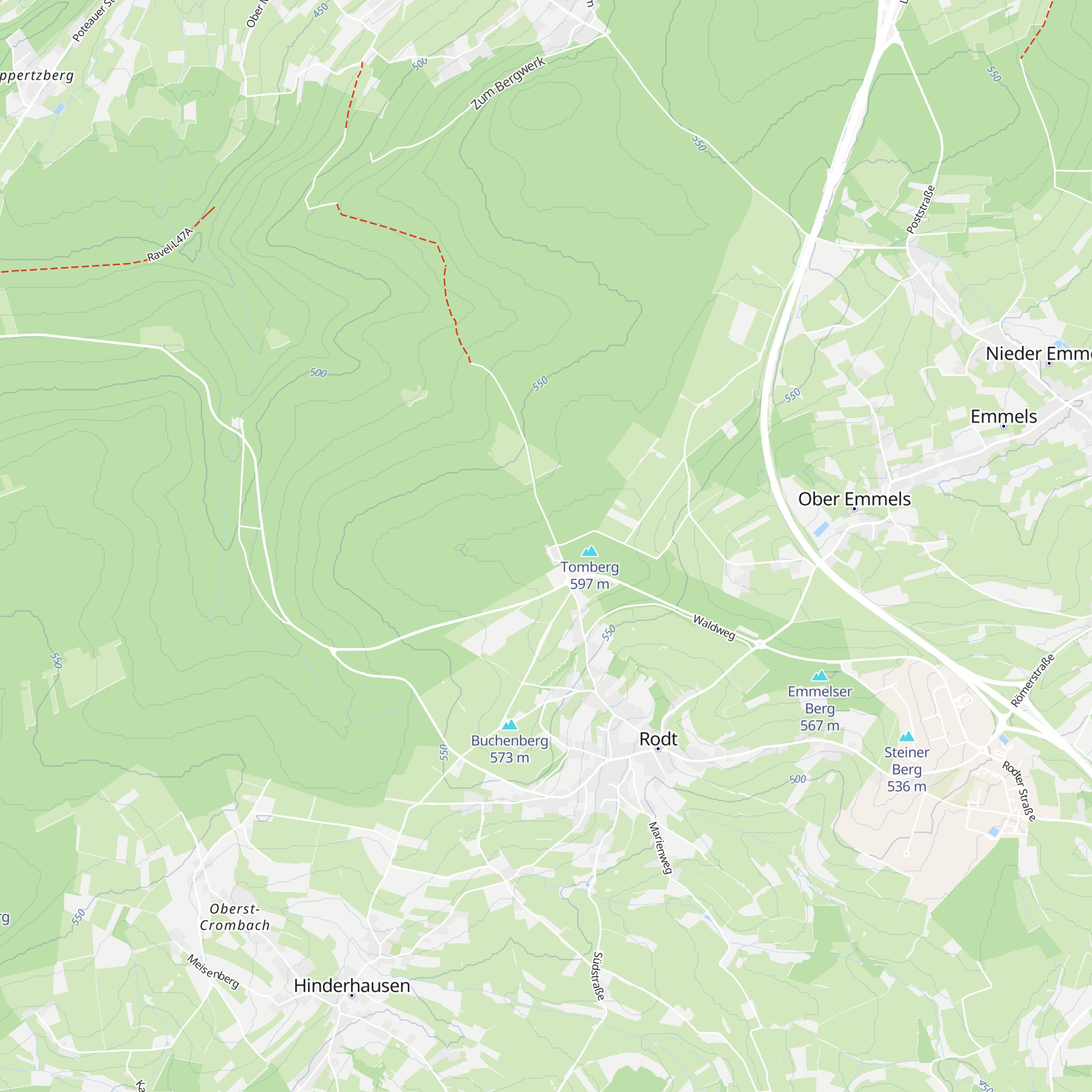 Skihütte Rodt map