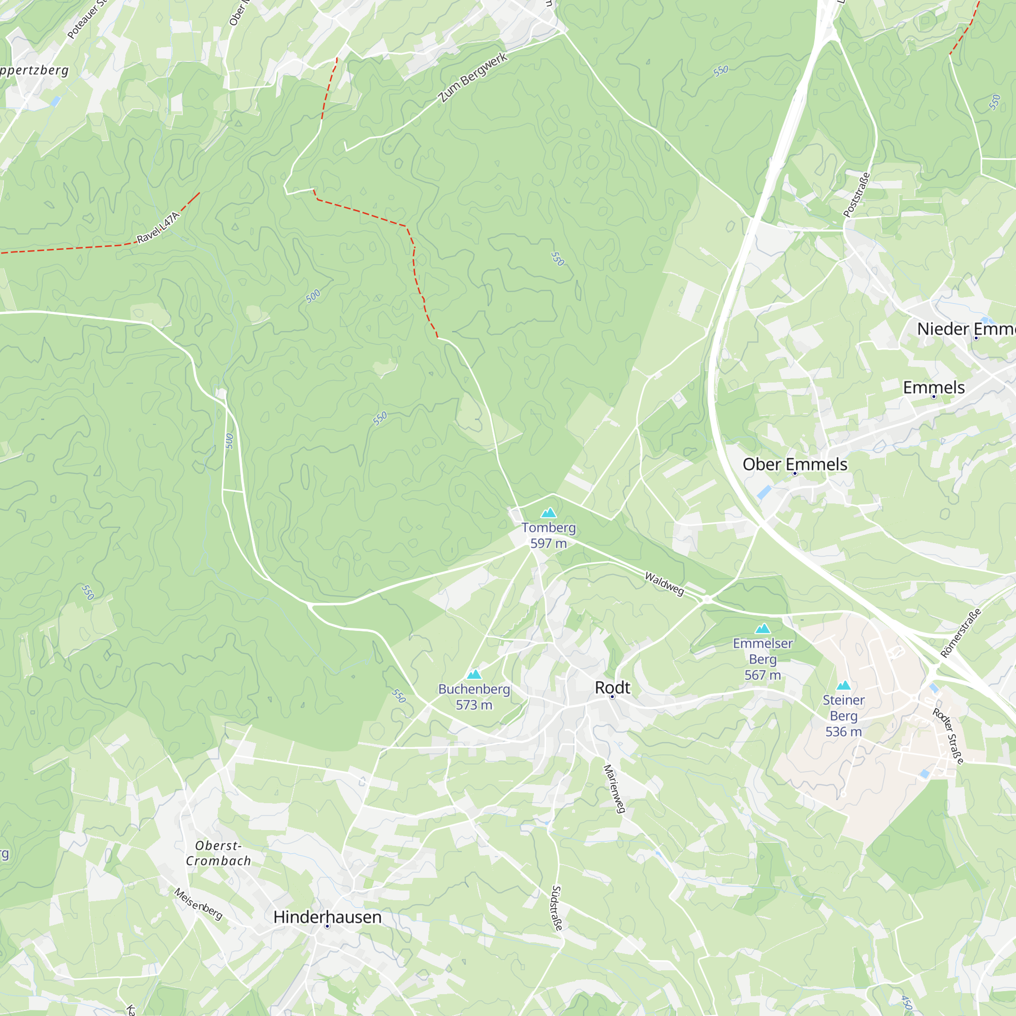 Skihütte Rodt map