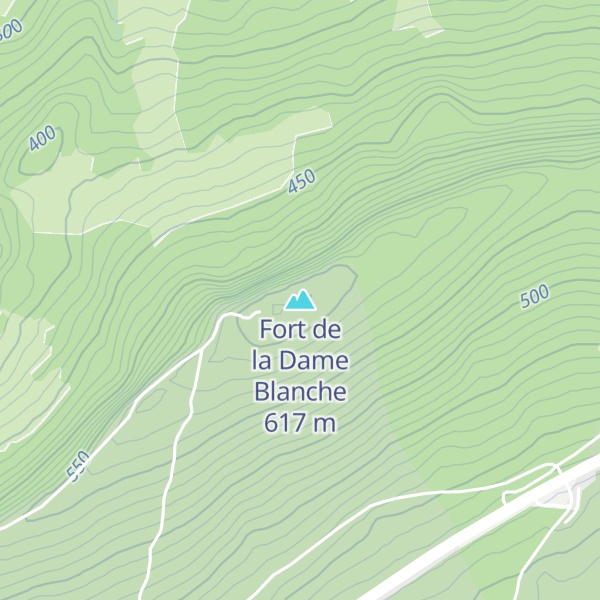 Map of Fort de la Dame Blanche