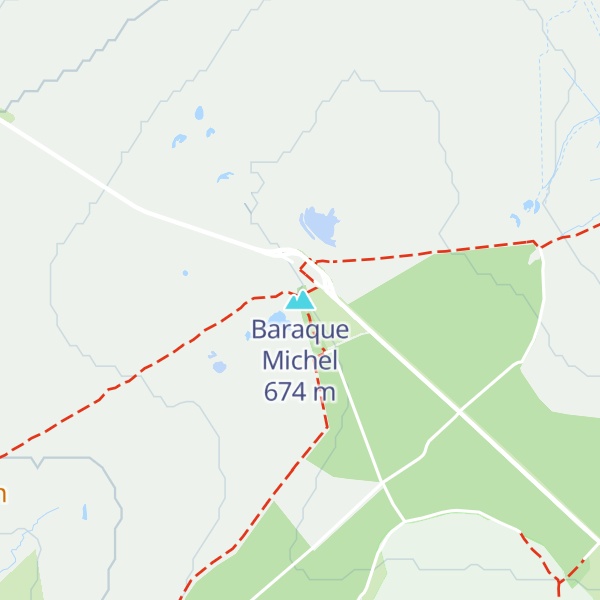 Map of Baraque Michel