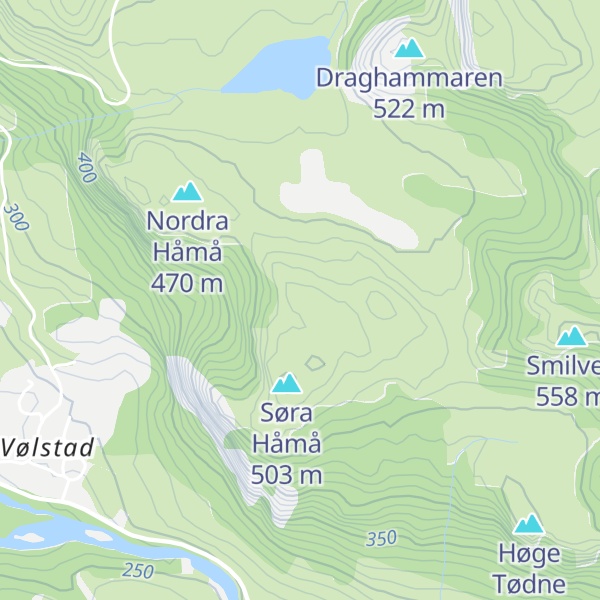 Map of Øvra Håmå
