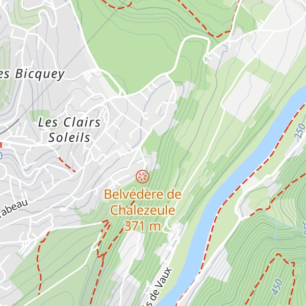 Map of Château de la Juive