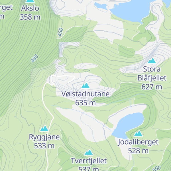 Map of Vølstadnutane