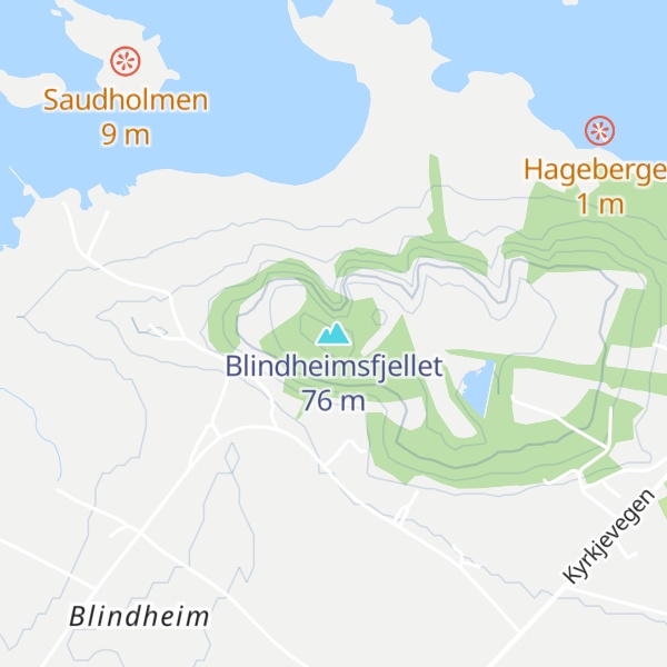 Map of Blindheimsfjellet