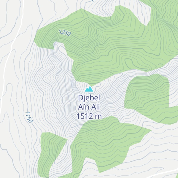 Map of Djebel Aïn Ali