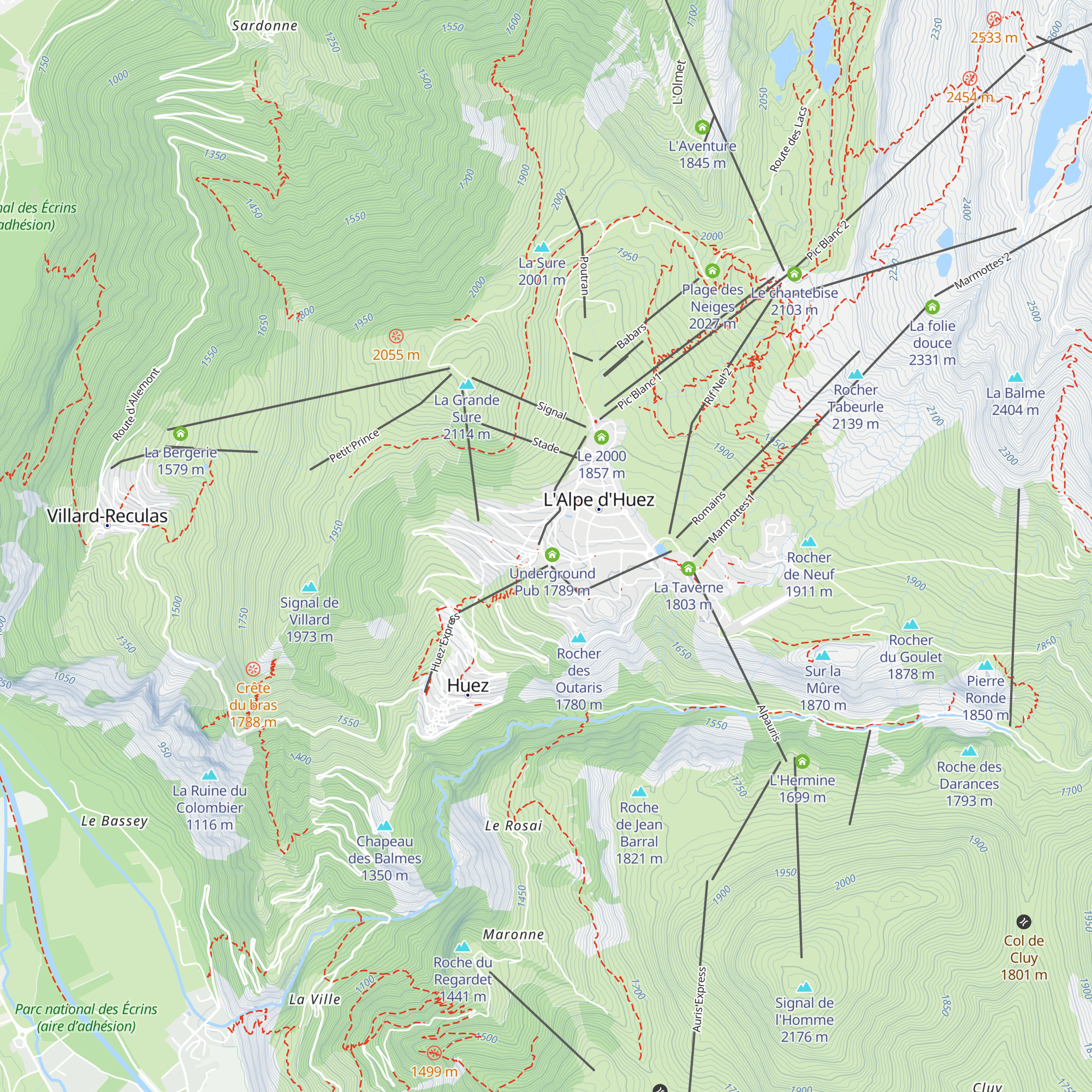 Le Chalet du Pèr'sillé map