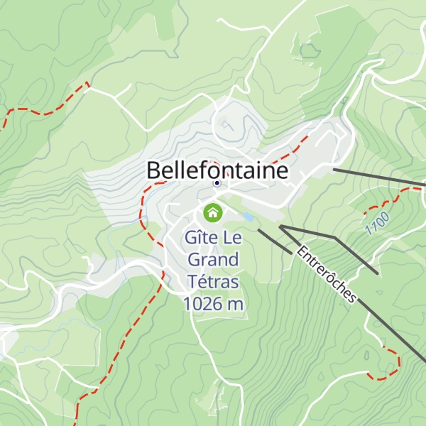 Map of Gîte Le Grand Tétras