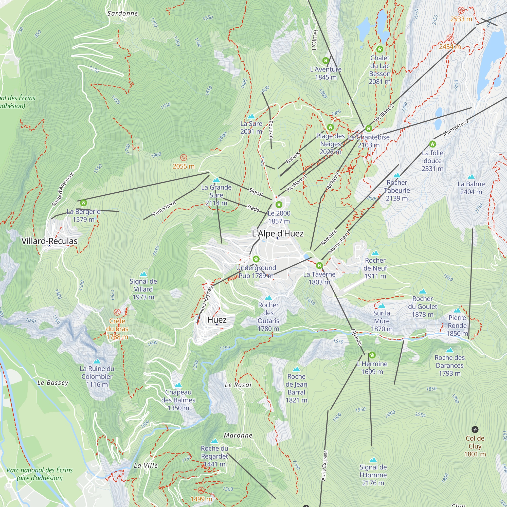 Le Chalet du Pèr'sillé map