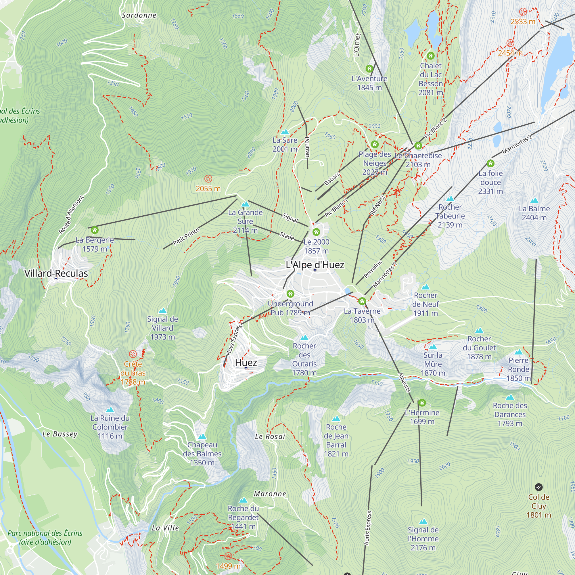 Le Chalet du Pèr'sillé map