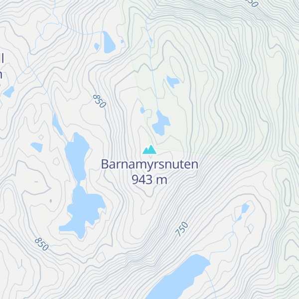 Map of Barnamyrsnuten