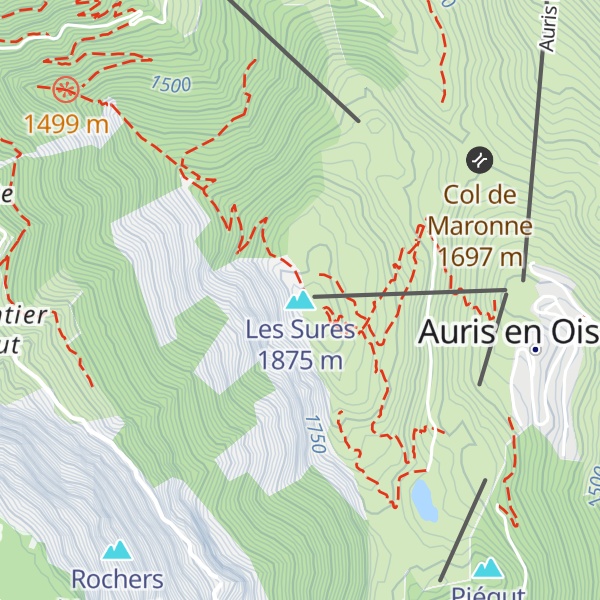 Map of Les Sures