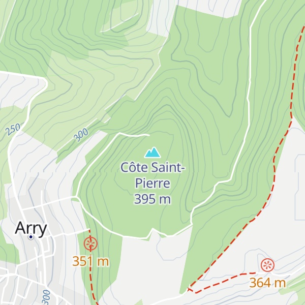 Map of Côte Saint-Pierre