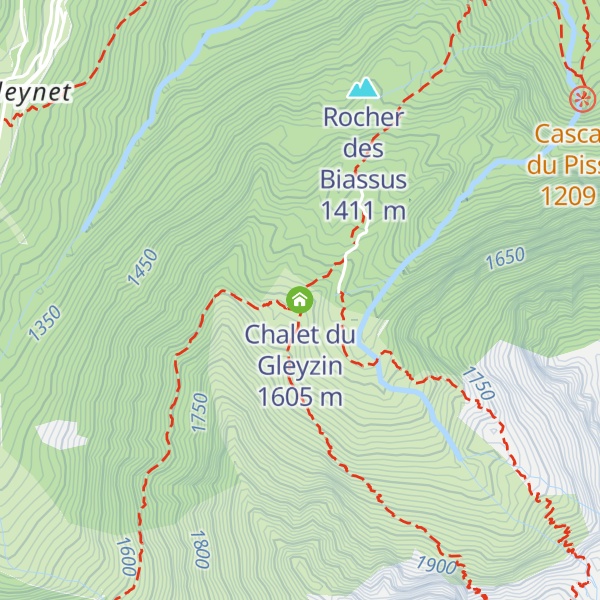 Map of Chalet du Gleyzin