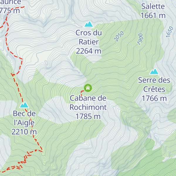 Map of Cabane de Rochimont
