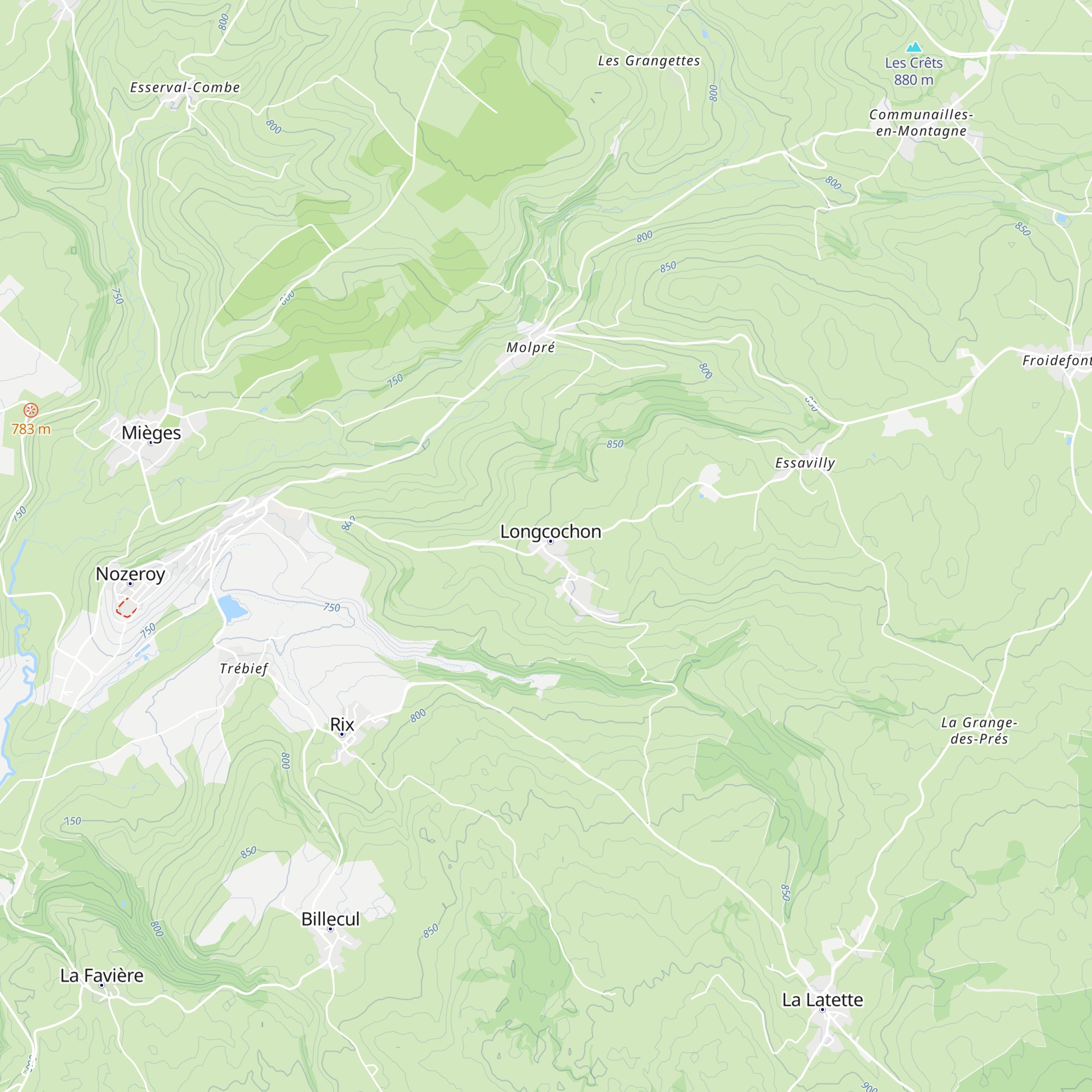 Gîte d'étape Le Sillet map