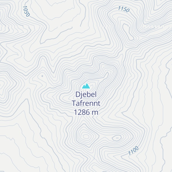 Map of Djebel Tafrennt