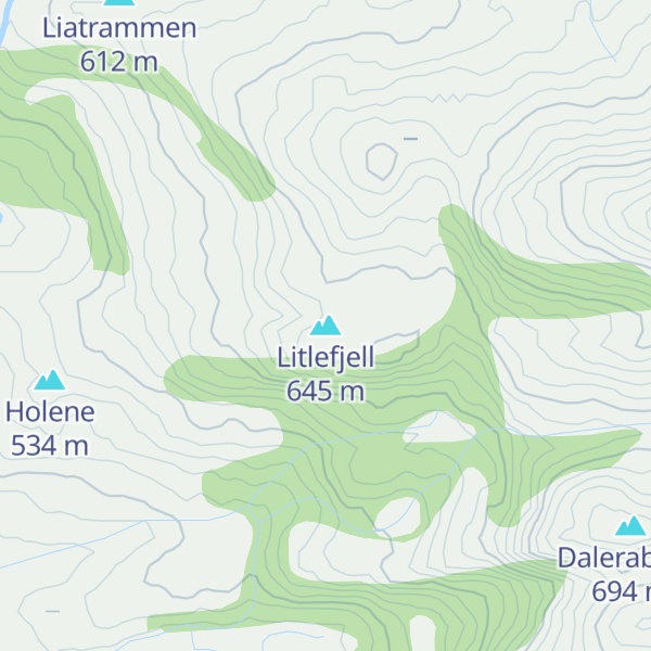 Map of Litlefjell
