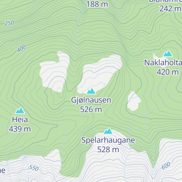Map of Gjølnausen