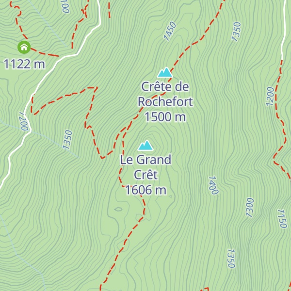 Map of Le Grand Crêt