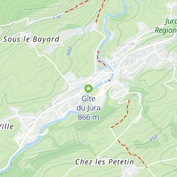 Map of Gîte du Jura