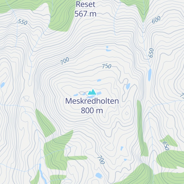 Map of Meskredholten