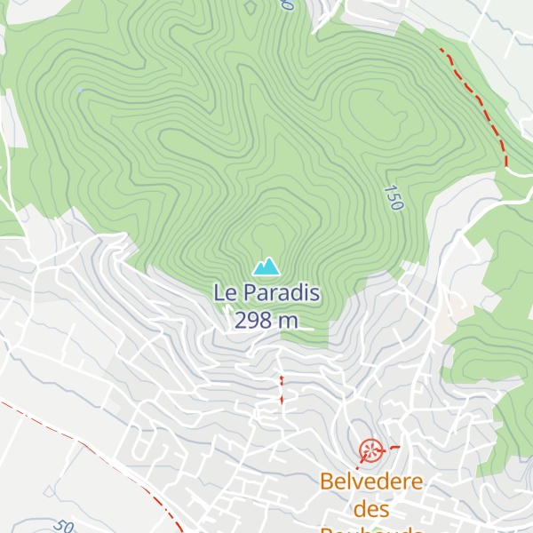 Map of Le Paradis