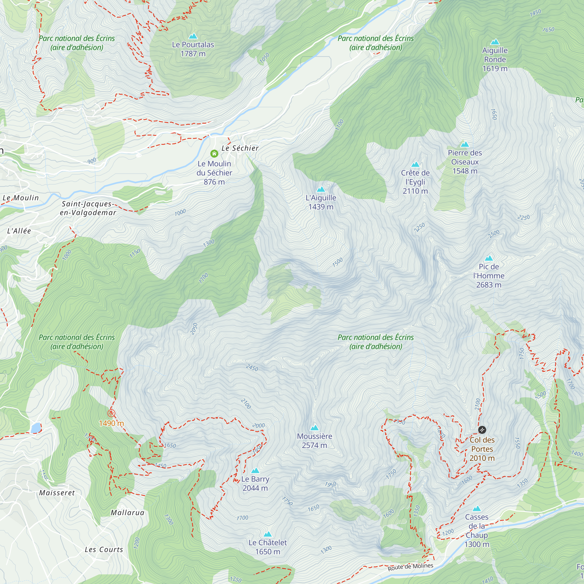Cabane de la selle map