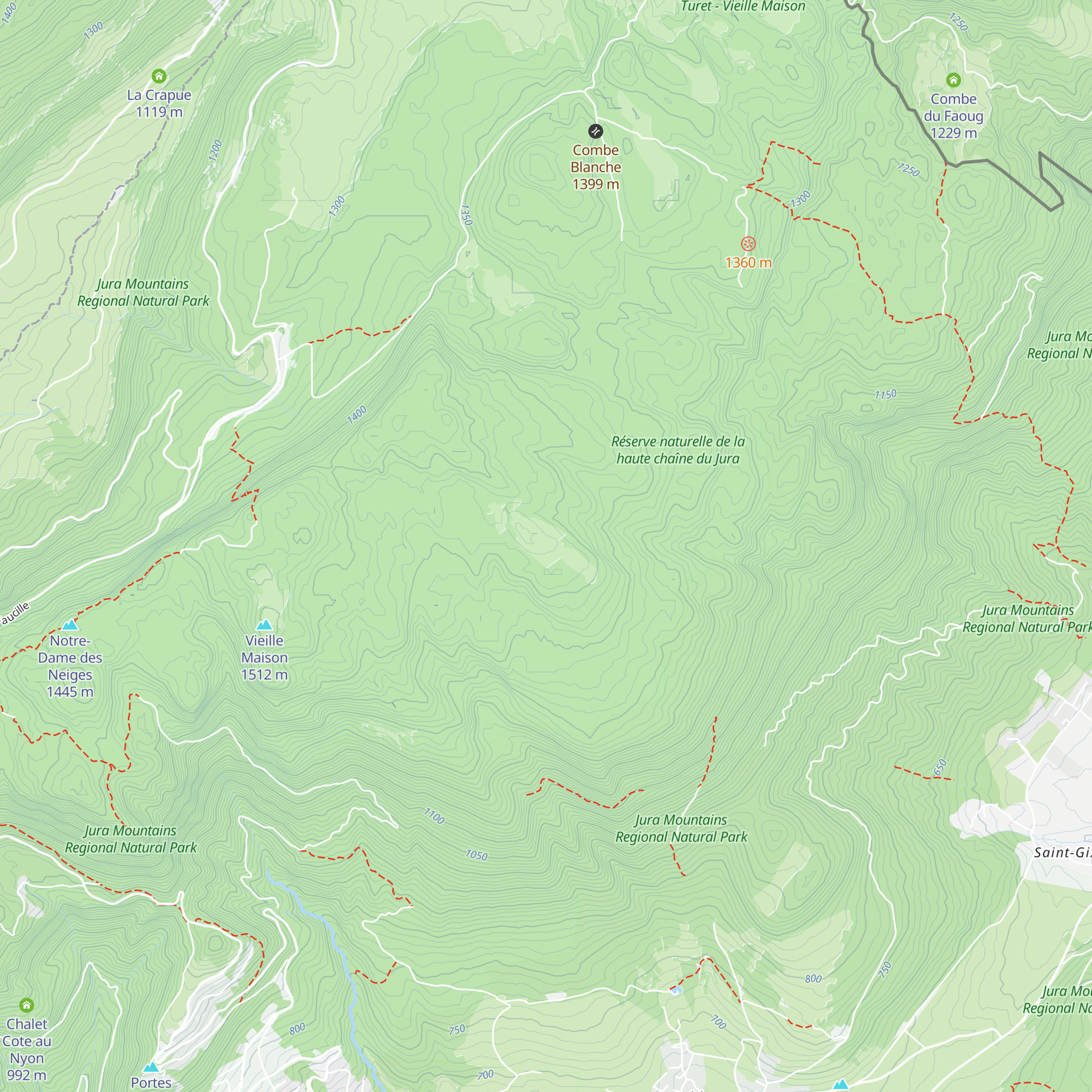 La Vesancière map