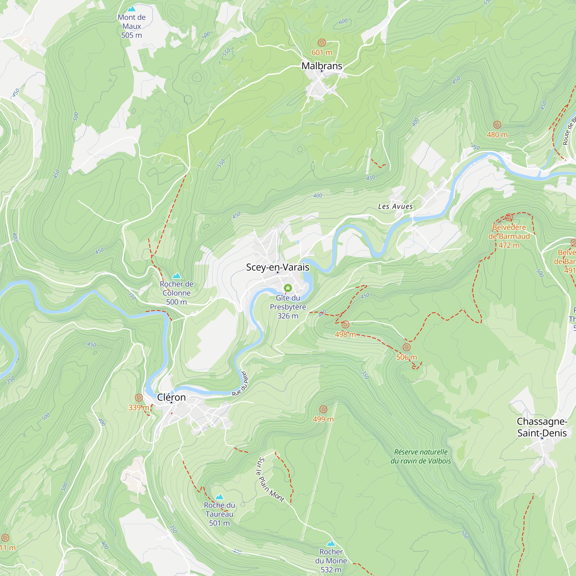 Gîte du Presbytère map