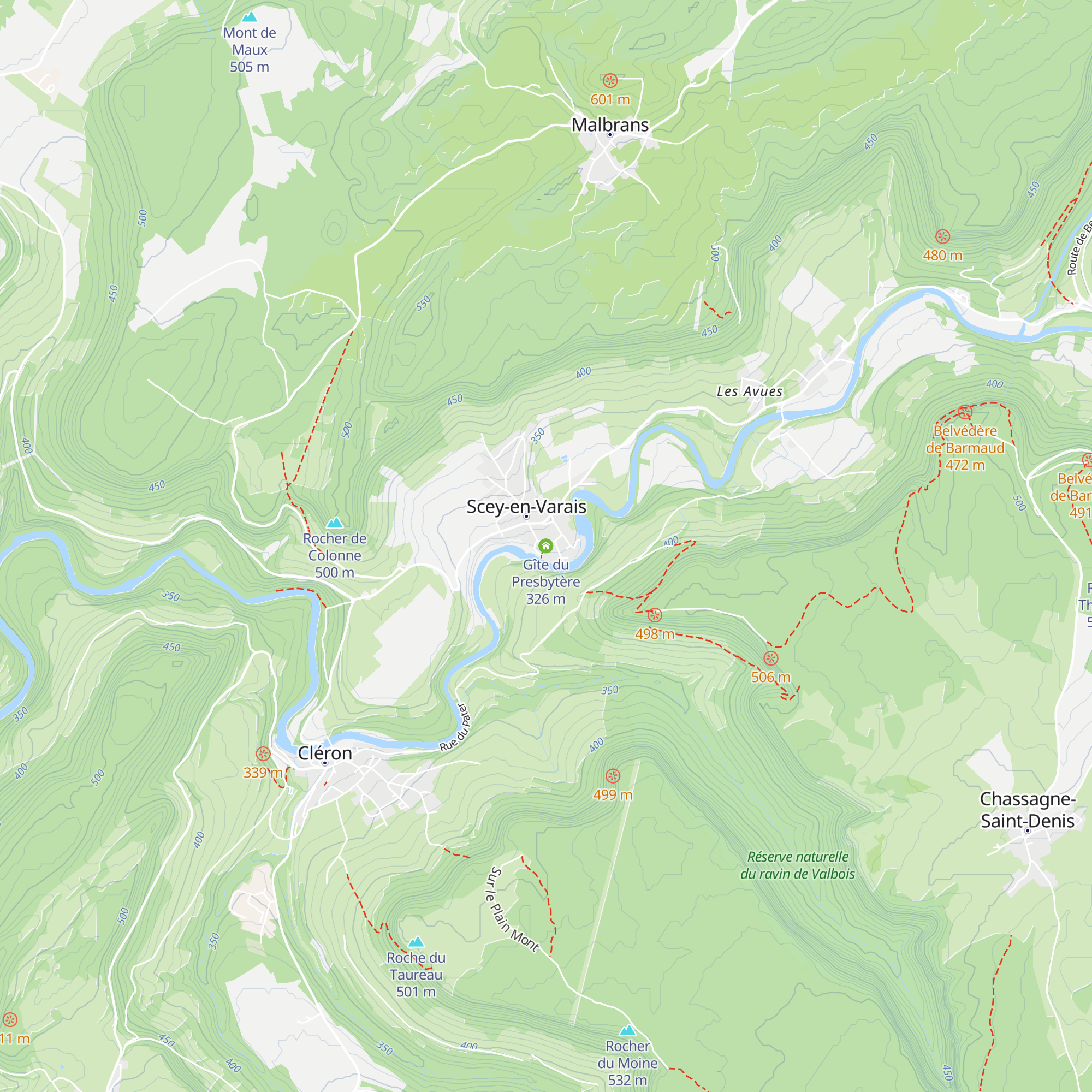 Gîte du Presbytère map