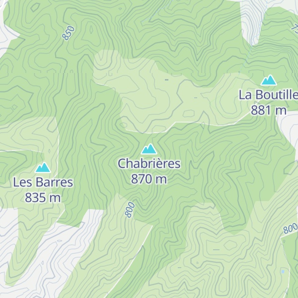 Map of Chabrières