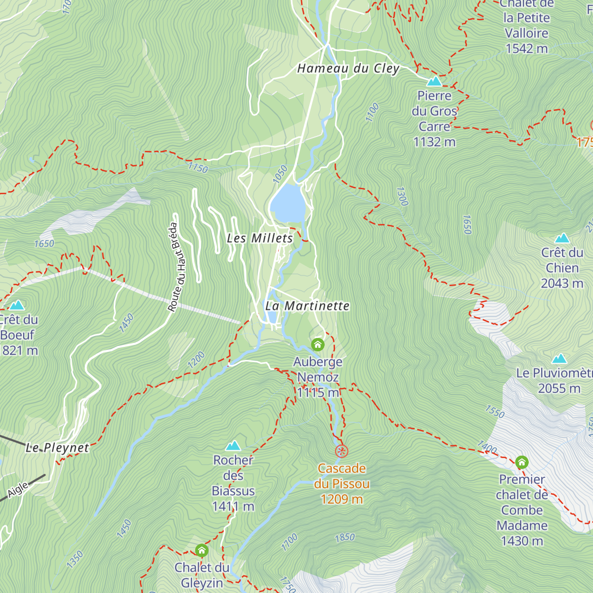Hostel la Martinette map