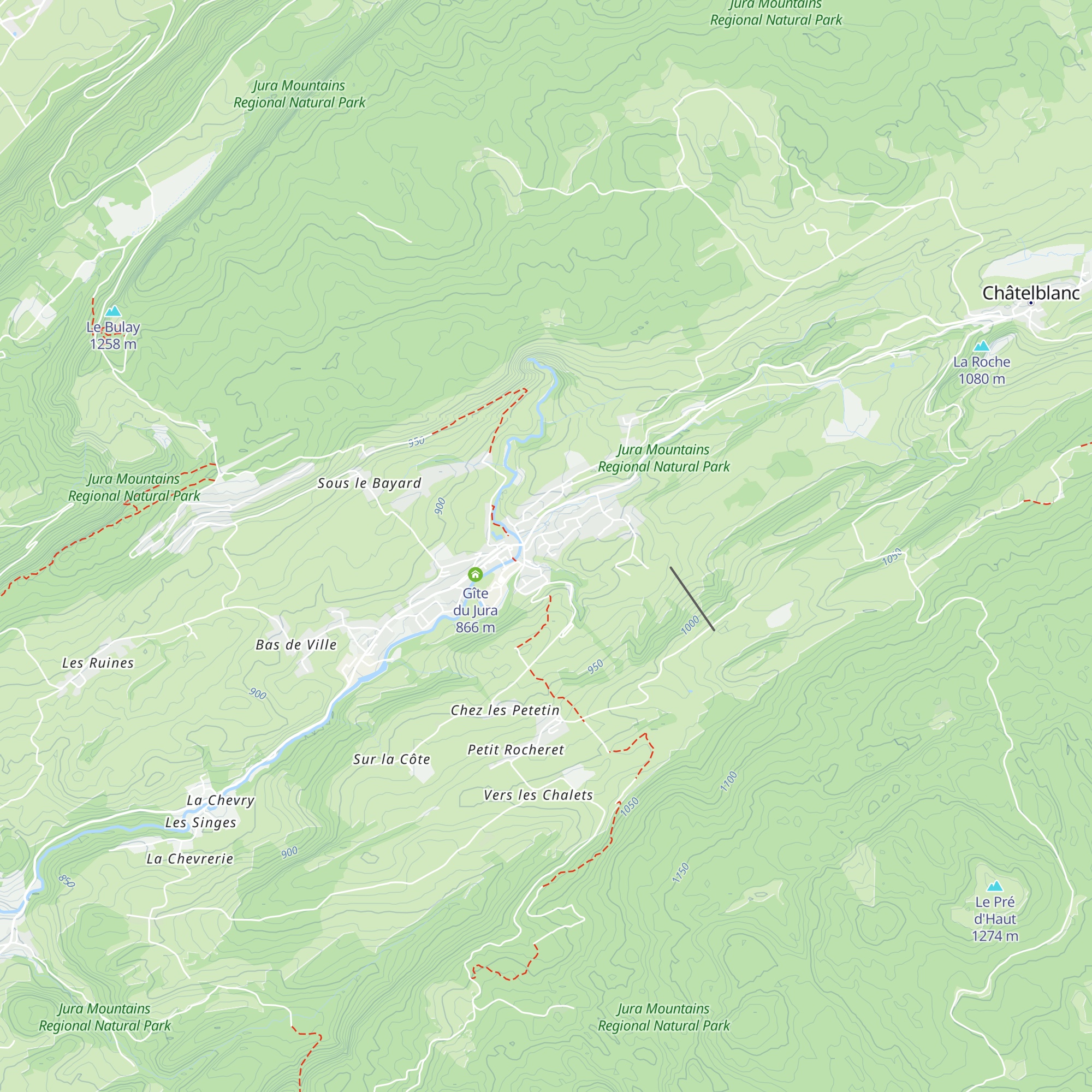 Gîte la Belle Combe map