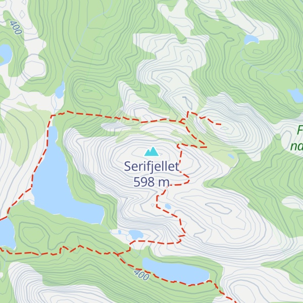 Map of Serifjellet