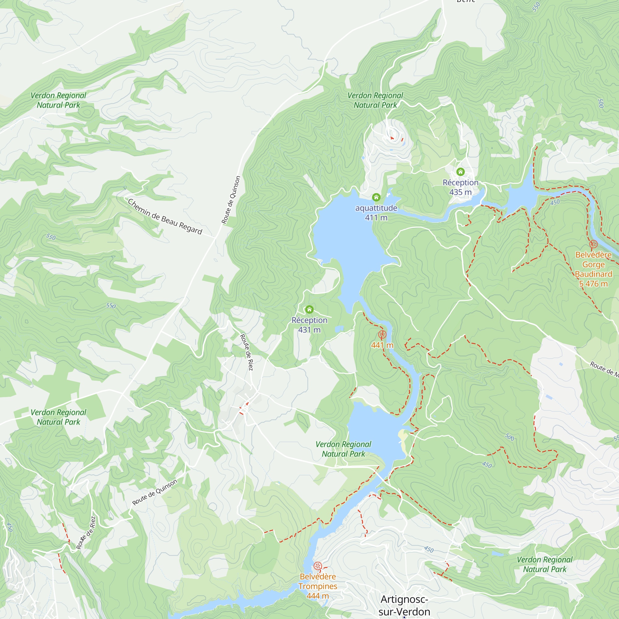 Réception map